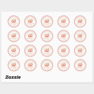 Autocollant Rond de Remerciement pour Baby Shower 