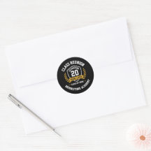 Autocollant Rond de Réunion de Classe Personnalisé