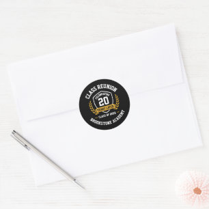 Autocollant Rond de Réunion de Classe Personnalisé