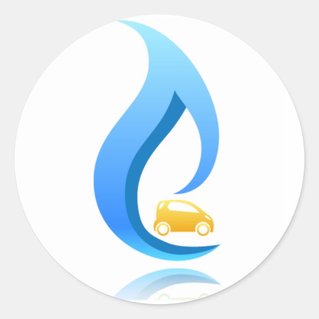 Autocollant rond de voiture CNG (Devant)