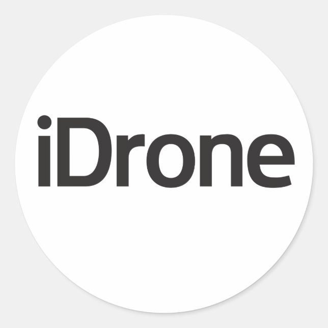 Autocollant rond de zone iDrone (Devant)