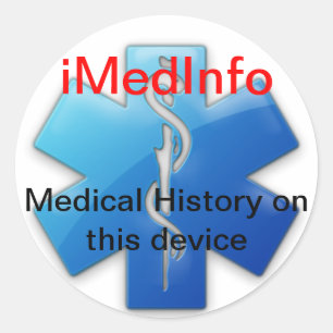 autocollant rond d'iMedInfo