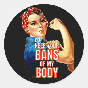 autocollant rond "DROITS DES FEMMES 101"