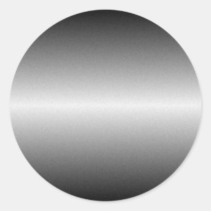 Autocollant rond en acier balayé