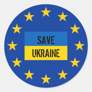 autocollant rond europe ukraine