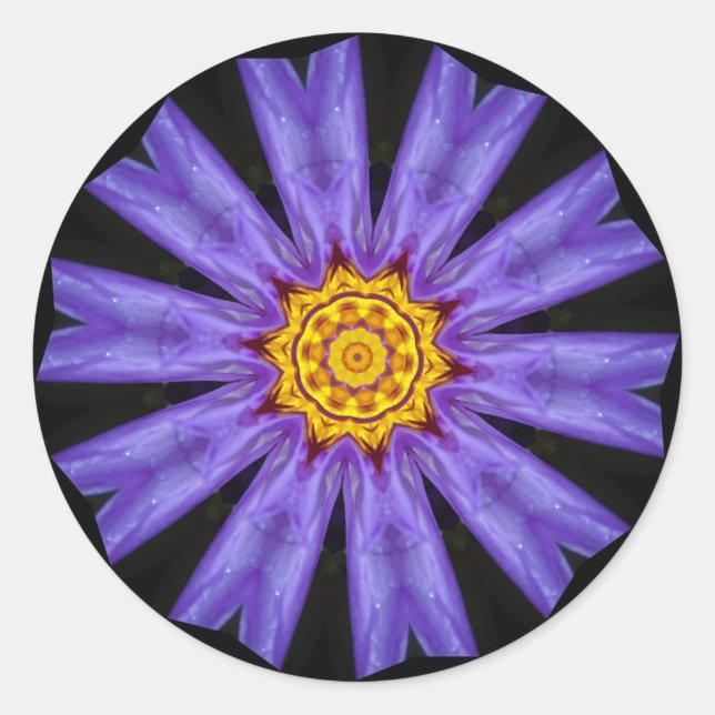 Autocollant Rond Fleur (Devant)