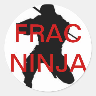 autocollant rond frac ninja