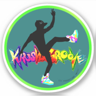 Autocollant rond hip hop KrushGroove