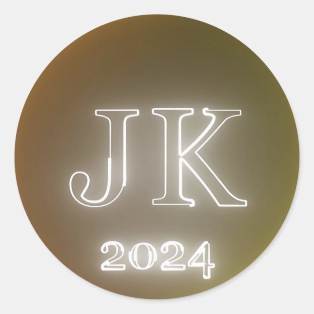 Autocollant rond JK 2024 (Devant)