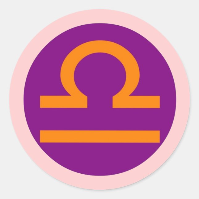 Autocollant rond Libra (Devant)