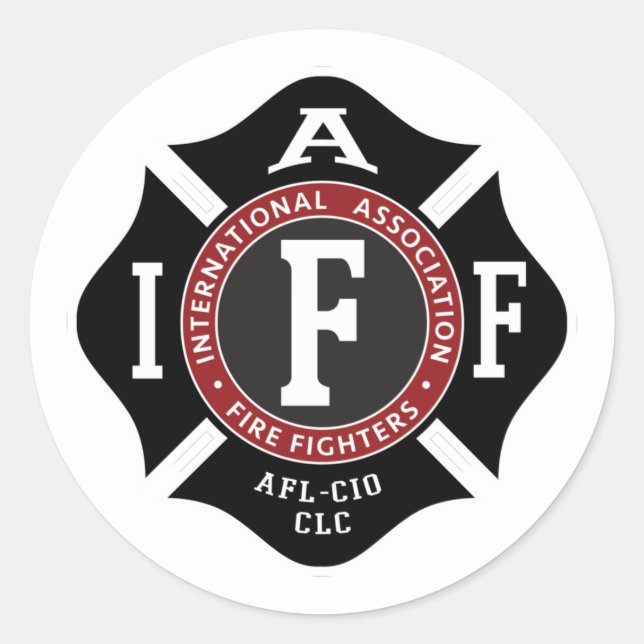 Autocollant rond maltais IAFF (Devant)