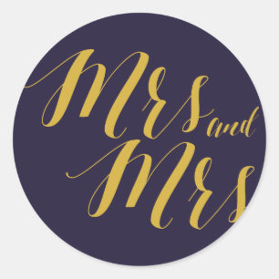 Autocollant rond Mariage rustique chic de la marin