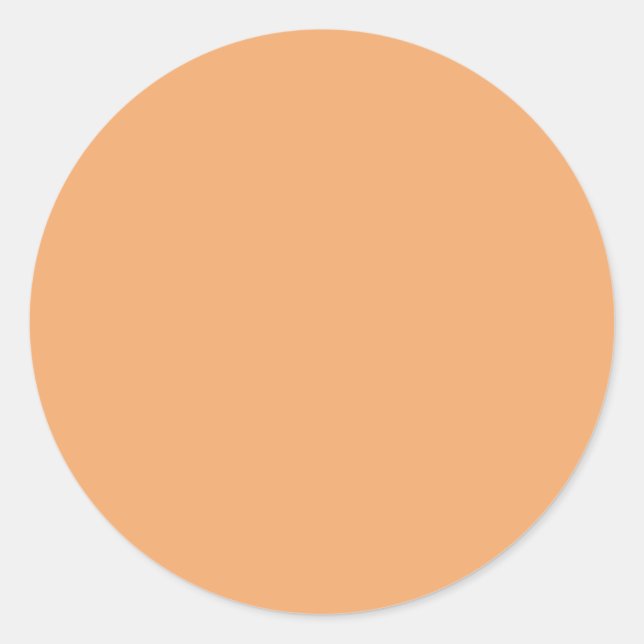 Autocollant rond Pastel Orange (Devant)