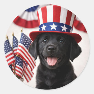 Autocollant Rond Patriotique pour Nouveau Citoyen