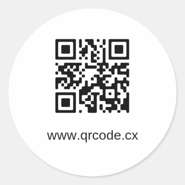 Autocollant rond personnalisé (Devant)