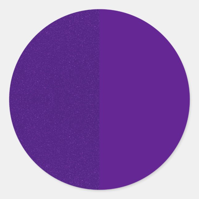 Autocollant Rond Personnalisé Bruit Violet (Devant)