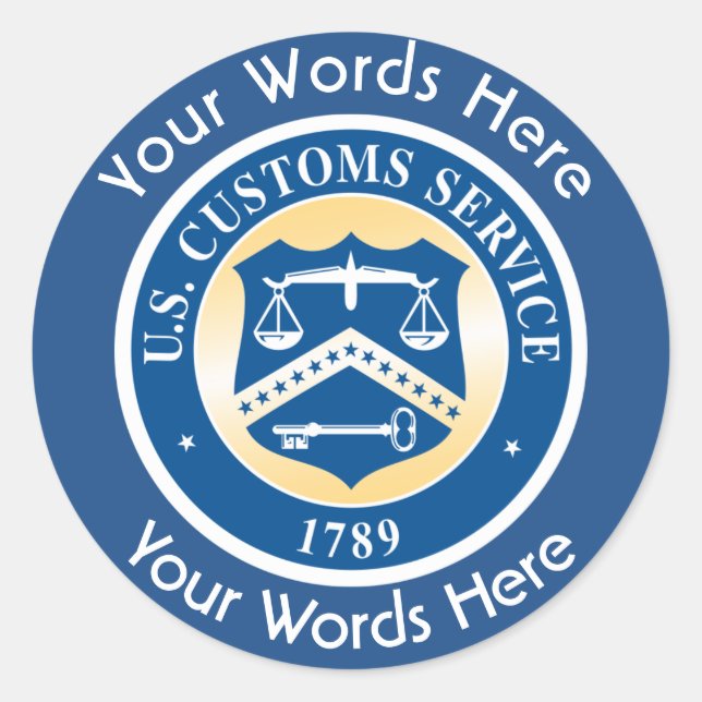 Autocollant rond personnalisé du service personnal (Devant)