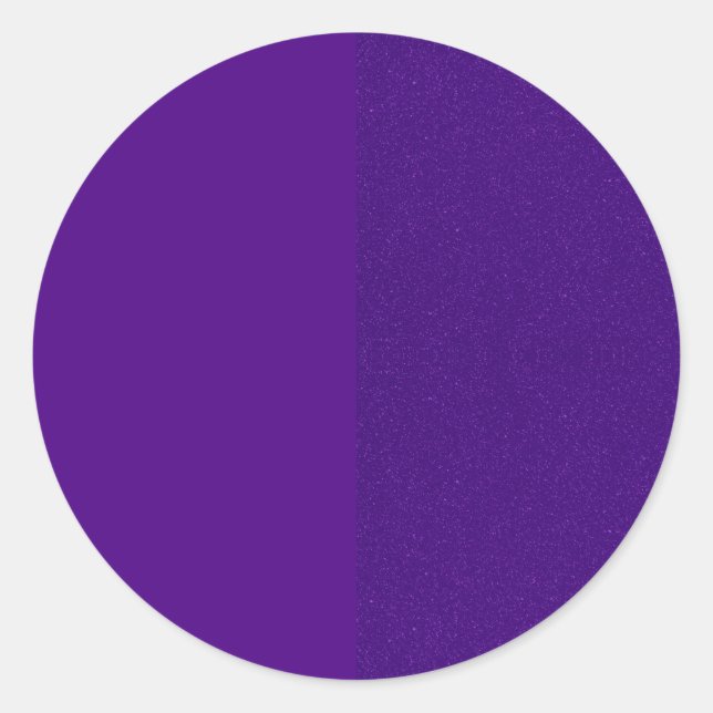 Autocollant rond personnalisé - Fractionnement vio (Devant)