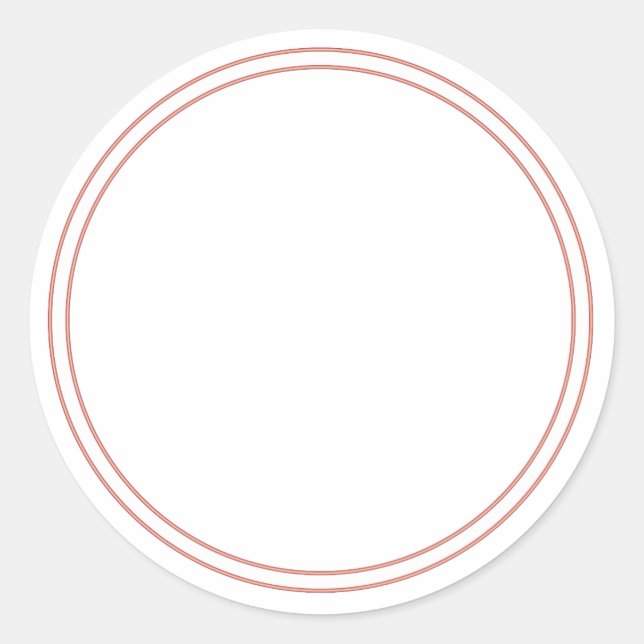 AUTOCOLLANT Rond PLAIN avec BORDURE - Étiquettes d (Devant)