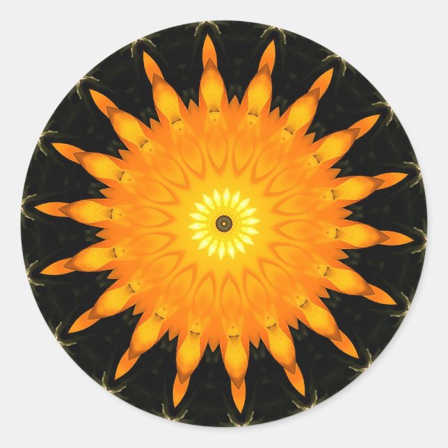 Autocollant rond soleil (Devant)