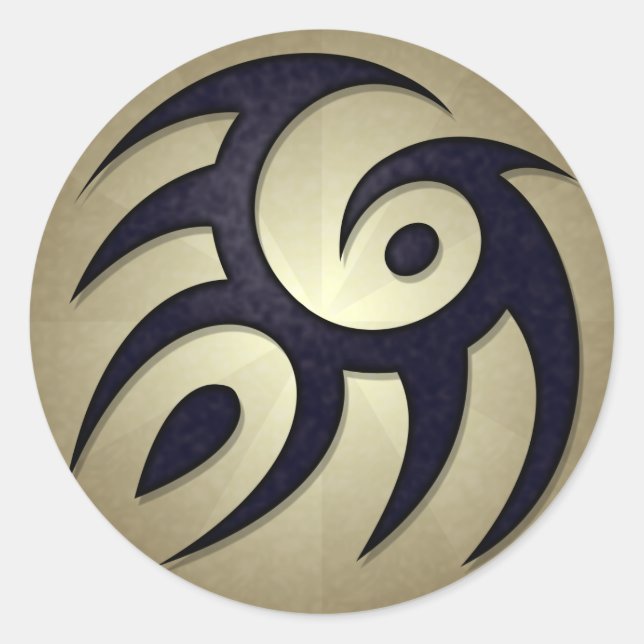 Autocollant rond Tribal Spirit (Devant)