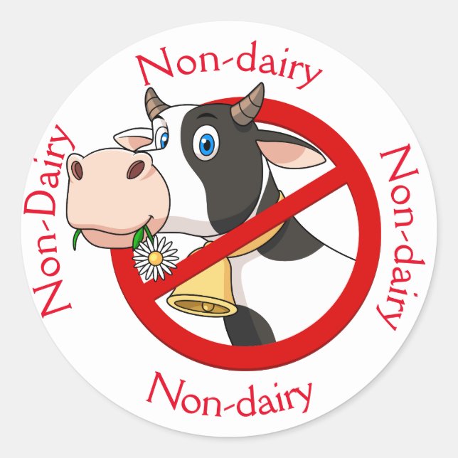 Autocollant rond vache non-laitier (Devant)
