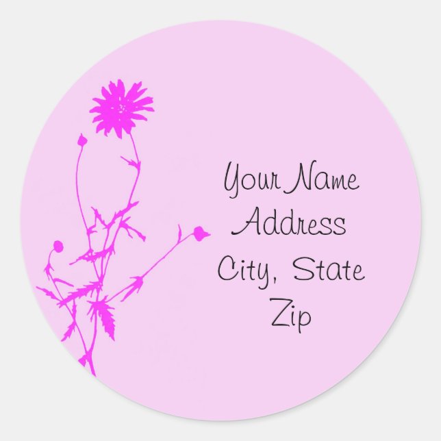 Autocollant rose (Devant)