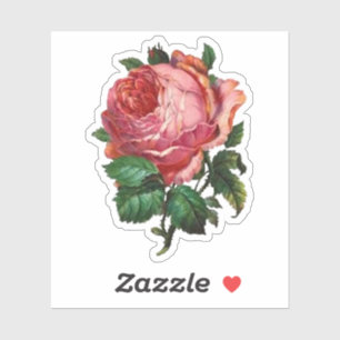 Autocollant Rose antique
