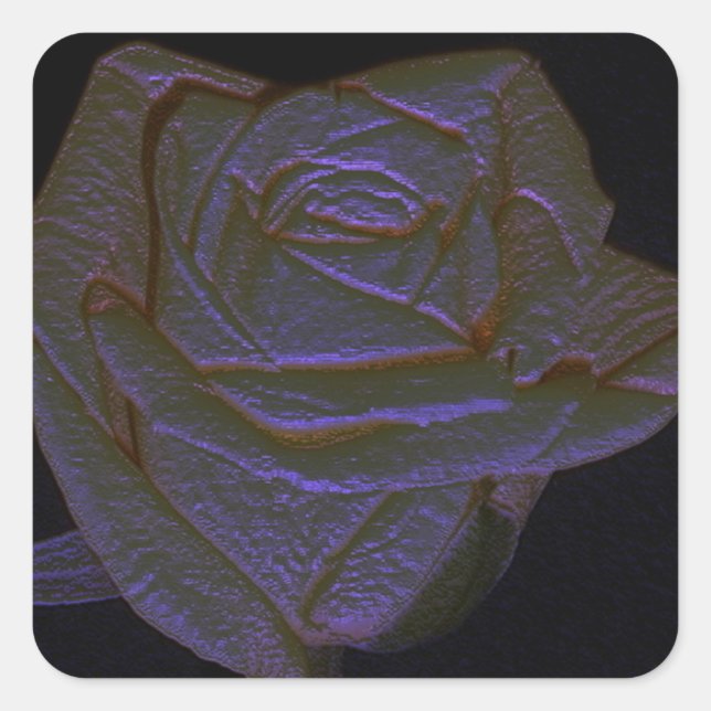 Autocollant Rose en relief (Devant)