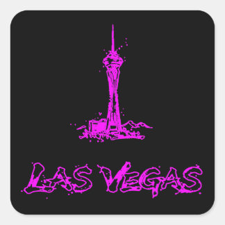 Autocollant Rose Néon Las Vegas Stratosphere