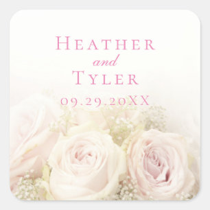 Autocollant Roses de Mariage