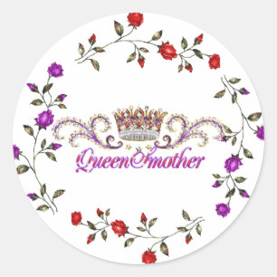 autocollant rouge de reine de casquette