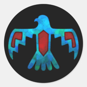 Autocollant rouge et bleu de Thunderbird