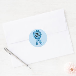 Autocollant Ruban Bleu de Prix Sans Même Essayer