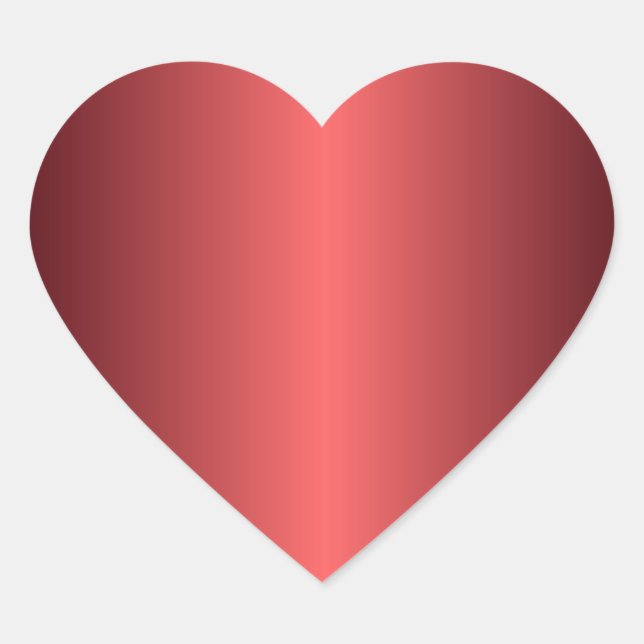 Autocollant Ruby Red Heart (Devant)