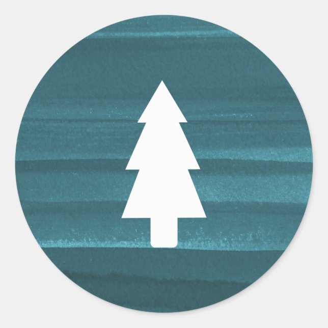 Autocollant rustique de vacances en aquarelle - Ar (Devant)