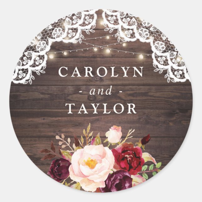 Autocollant Rustique en dentelle de bois bleu Bour (Devant)