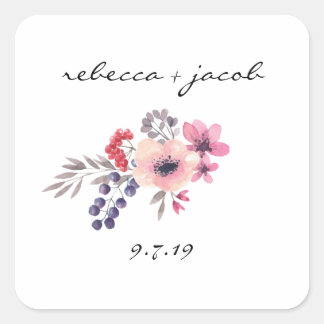 Autocollant Rustique Mariage de mariée et de chamb