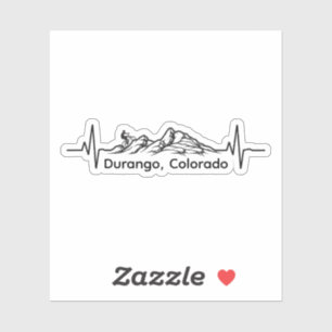 Autocollant Rythme Cardiaque Vélo Durango Colorado