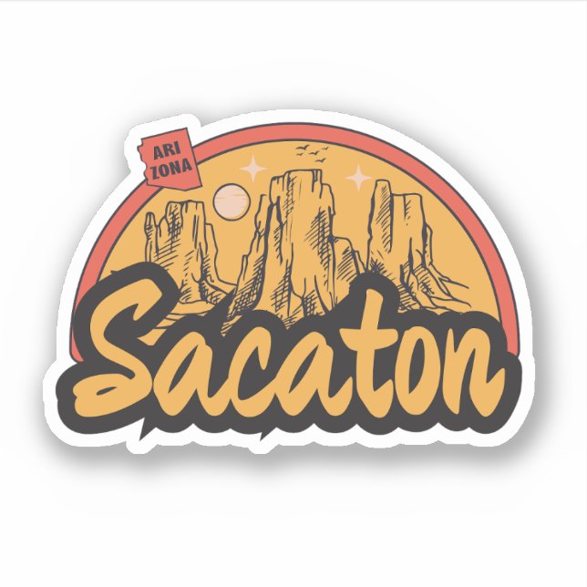 Autocollant Sacaton, Arizona (Devant)