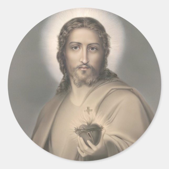 Autocollant Sacré-Cœur de Jésus (Devant)