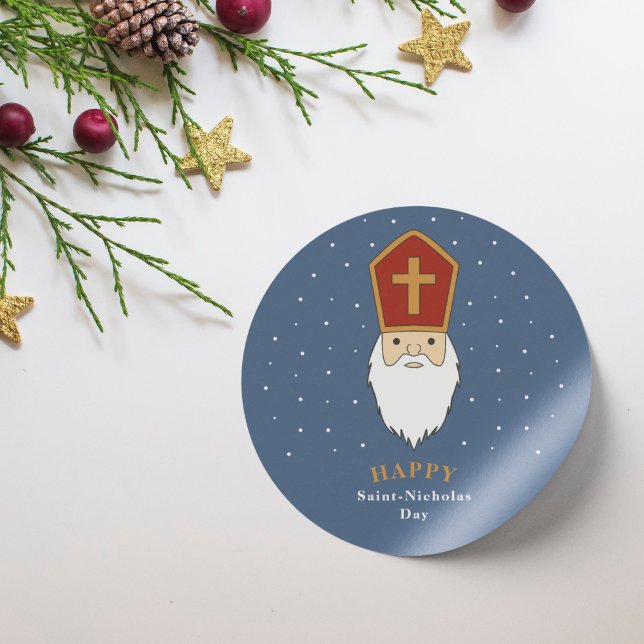 Autocollant Saint-Nicolas (Saint Nicholas Day Sticker)