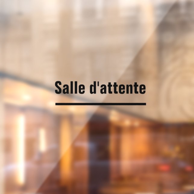 autocollant salle d attente autocollant vinyle (Feuille 2)