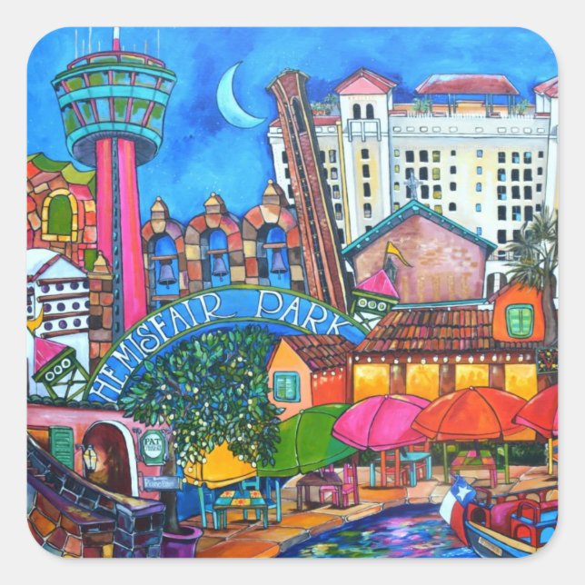 Autocollant San Antonio Riverwalk (Devant)