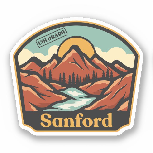 Autocollant Sanford, Colorado (Devant)