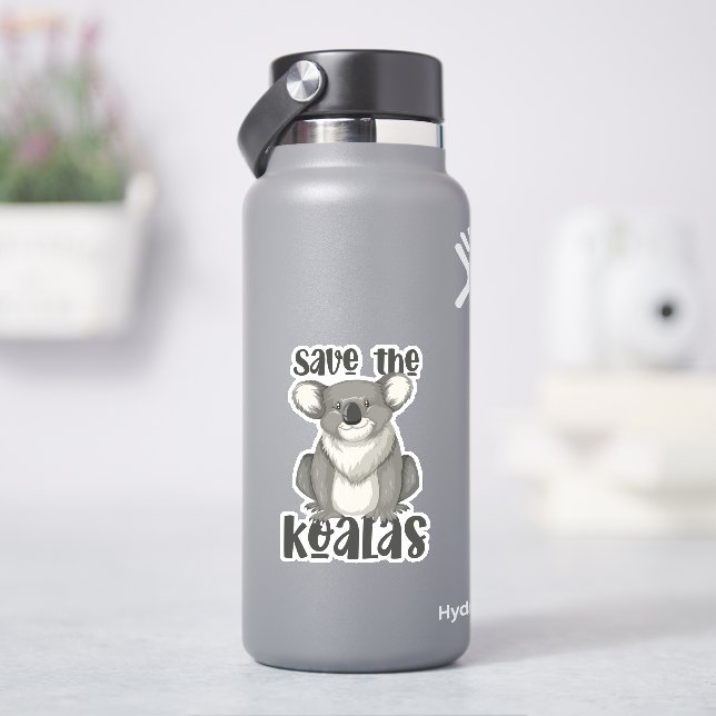 Autocollant Sauvez les koalas (HydroFlask)