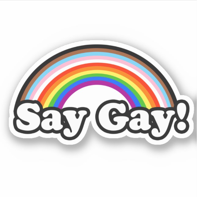 Autocollant Say Gay (Devant)