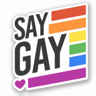 Autocollant Say Gay