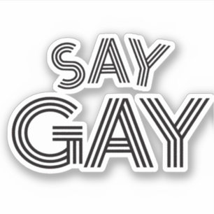 Autocollant Say Gay