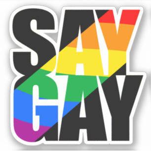 Autocollant Say Gay
